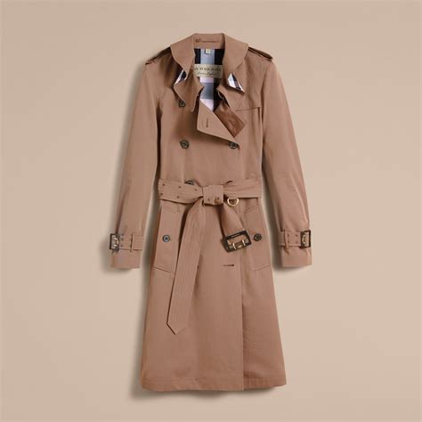 burberry tropical gabardine trench coat with ruffle detail|gabardine trench coat with warmer.